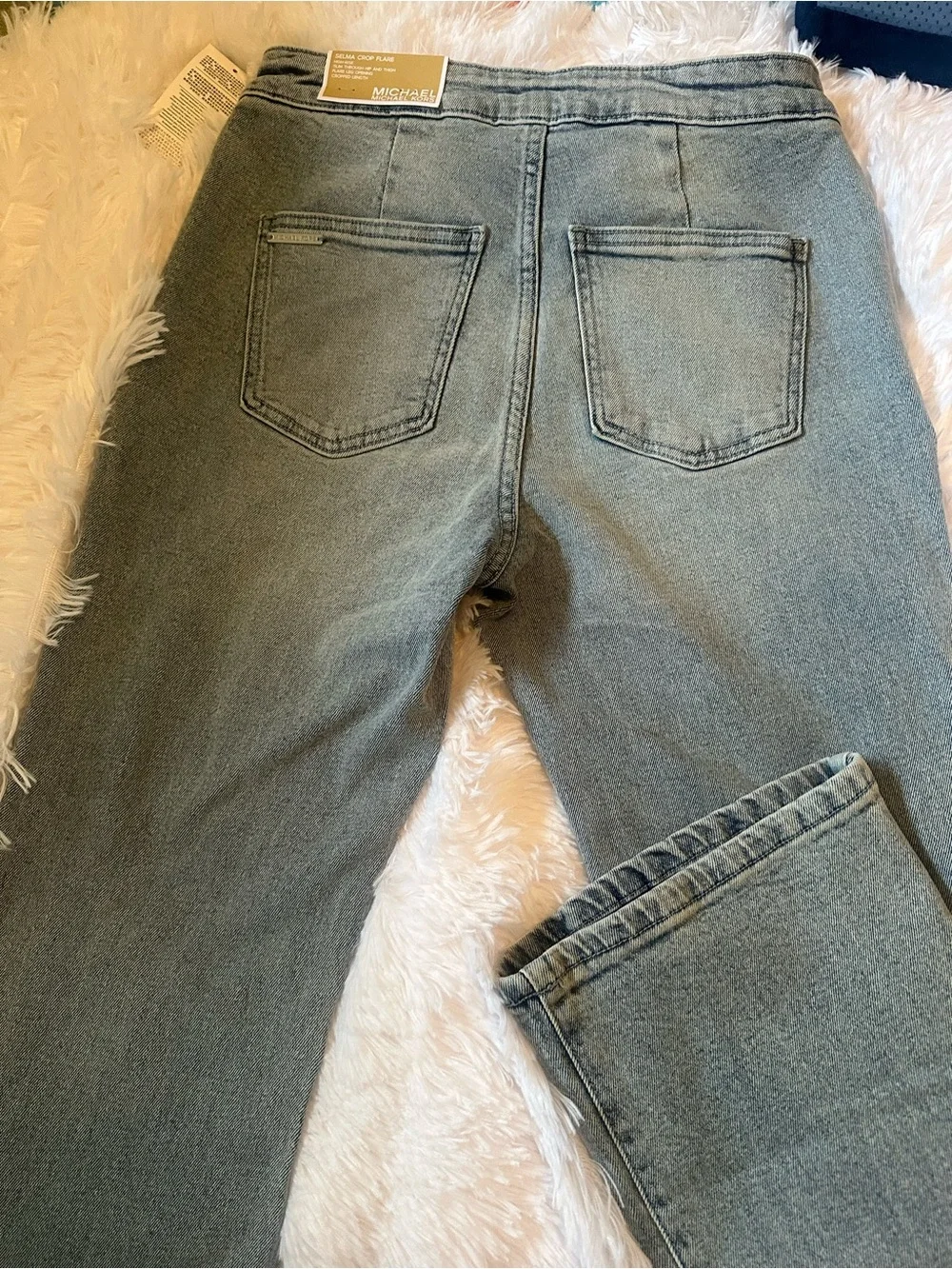 Michael Kors Straight Leg Jeans in Light Stone Wash